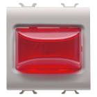 GEWISS - GEWGW13633 SPIA SPORGENTE - 12V ac/dc / 230V ac 50/60 Hz - ROSSO - 2 MODULI - NATURAL BEIGE SATINATO - CHORUSMART