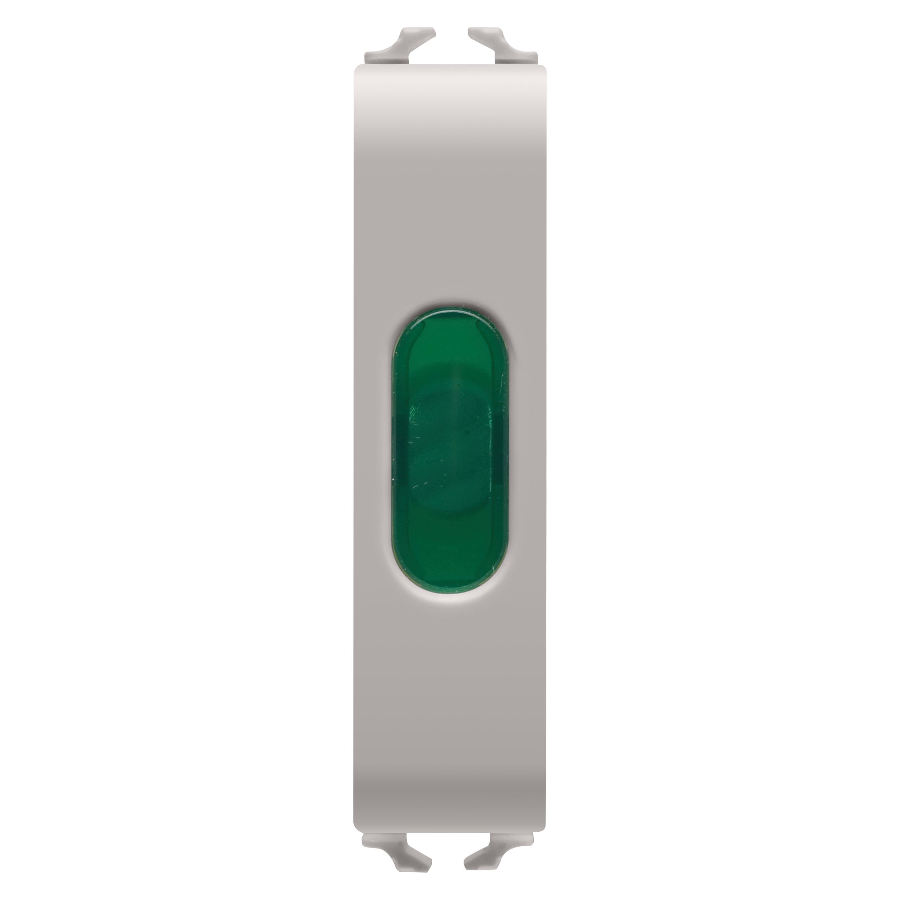 GEWISS - GEWGW13642 SPIA DI SEGNALAZIONE SINGOLA - VERDE - 1/2 MODULO - NATURAL BEIGE SATINATO - CHORUSMART