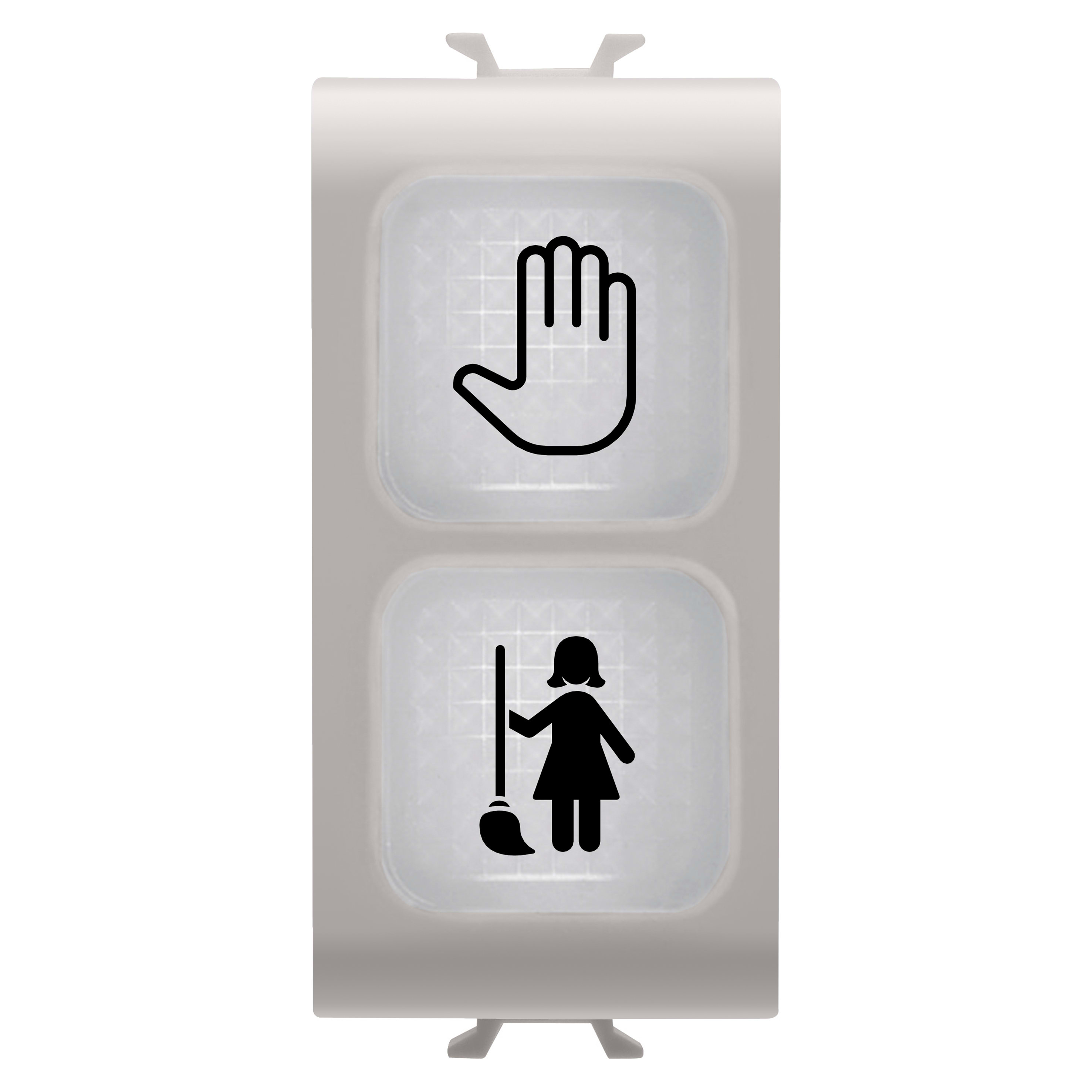 GEWISS - GEWGW13736 SPIA DI SEGNALAZIONE DOPPIA - OPALE - DND+MUR - 1 MODULO - NATURAL BEIGE SATINATO - CHORUSMART