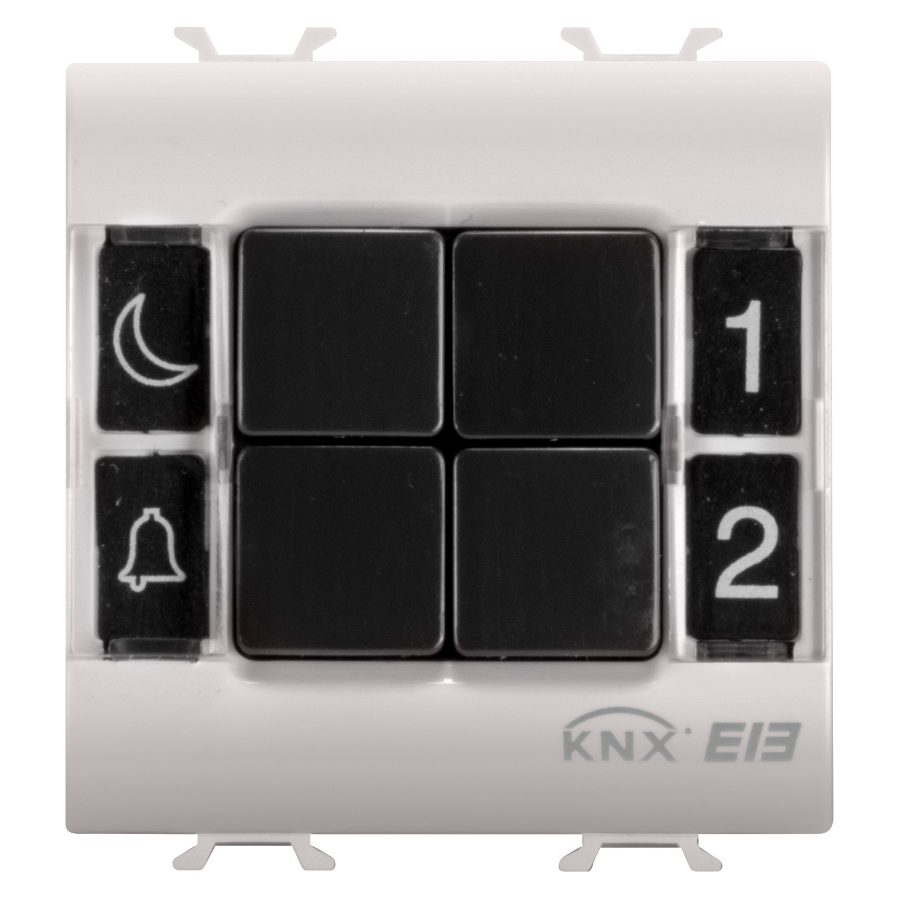 GEWISS - GEWGW13782 PULSANTIERA - KNX - 4 CANALI - 2 MODULI - NATURAL BEIGE - CHORUSMART