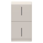 GEWISS - GEWGW13819 TASTO INTERCAMBIABILE PER PULSANTIERA CONNESSA ECO - 1 MODULO - NATURAL BEIGE SATINATO - CHORUSMART