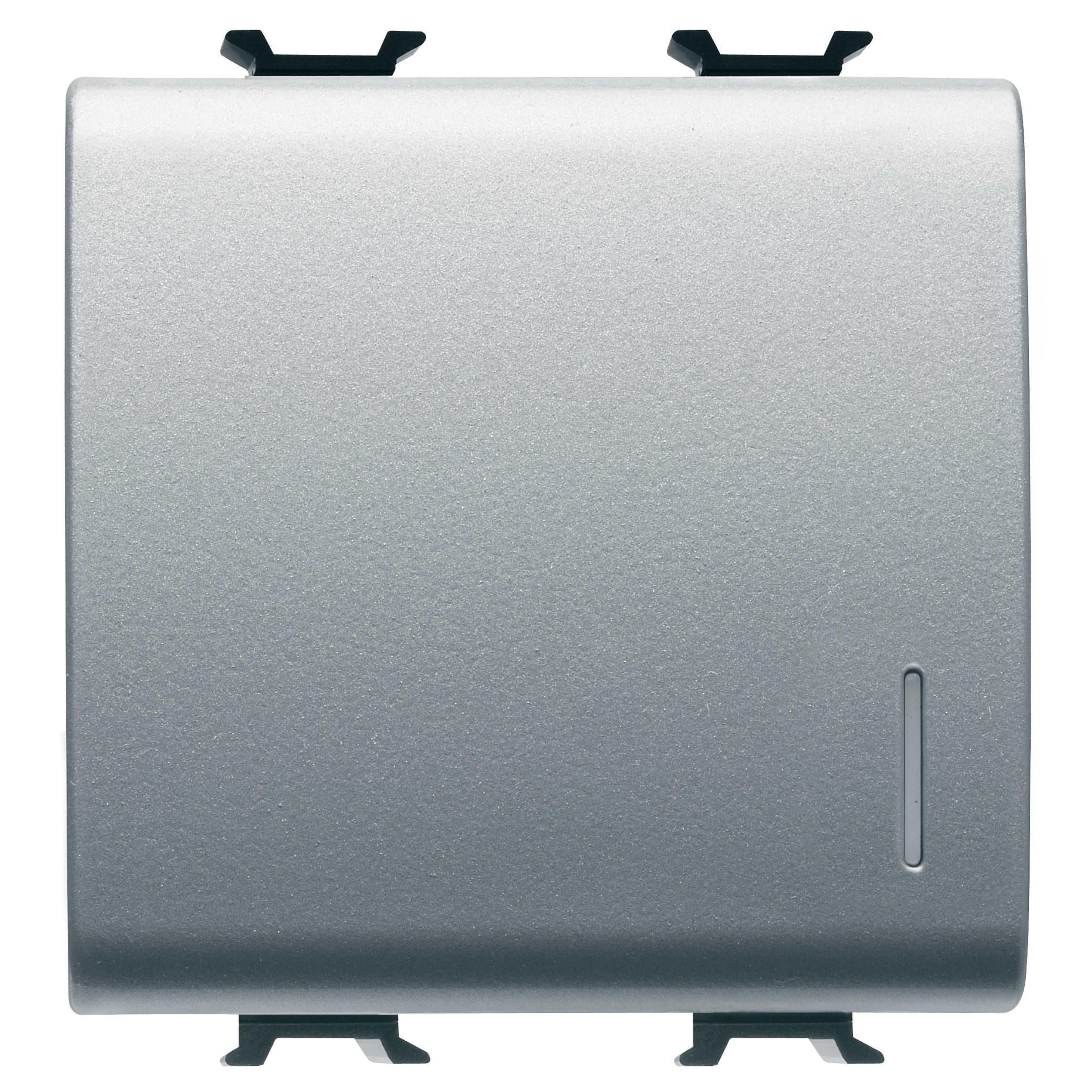 GEWISS - GEWGW14102F INVERTITORE UNIPOLARE 250V ac - MORSETTI CABLAGGIO RAPIDO - 16AX ILLUMINABILE - CON DIFFUSORE - 2 MODULI - TITANIO - CHORUSMART