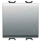 GEWISS - GEWGW14917 PULSANTE ELETTRONICO SOFT-CLICK - LUMINOSO - CON DIFFUSORE - PER INTERFACCE CONTATTI BUS - 1P NA PRIVO DI POTEN. - 2 MODULI - TITANIO - CHORUSMART