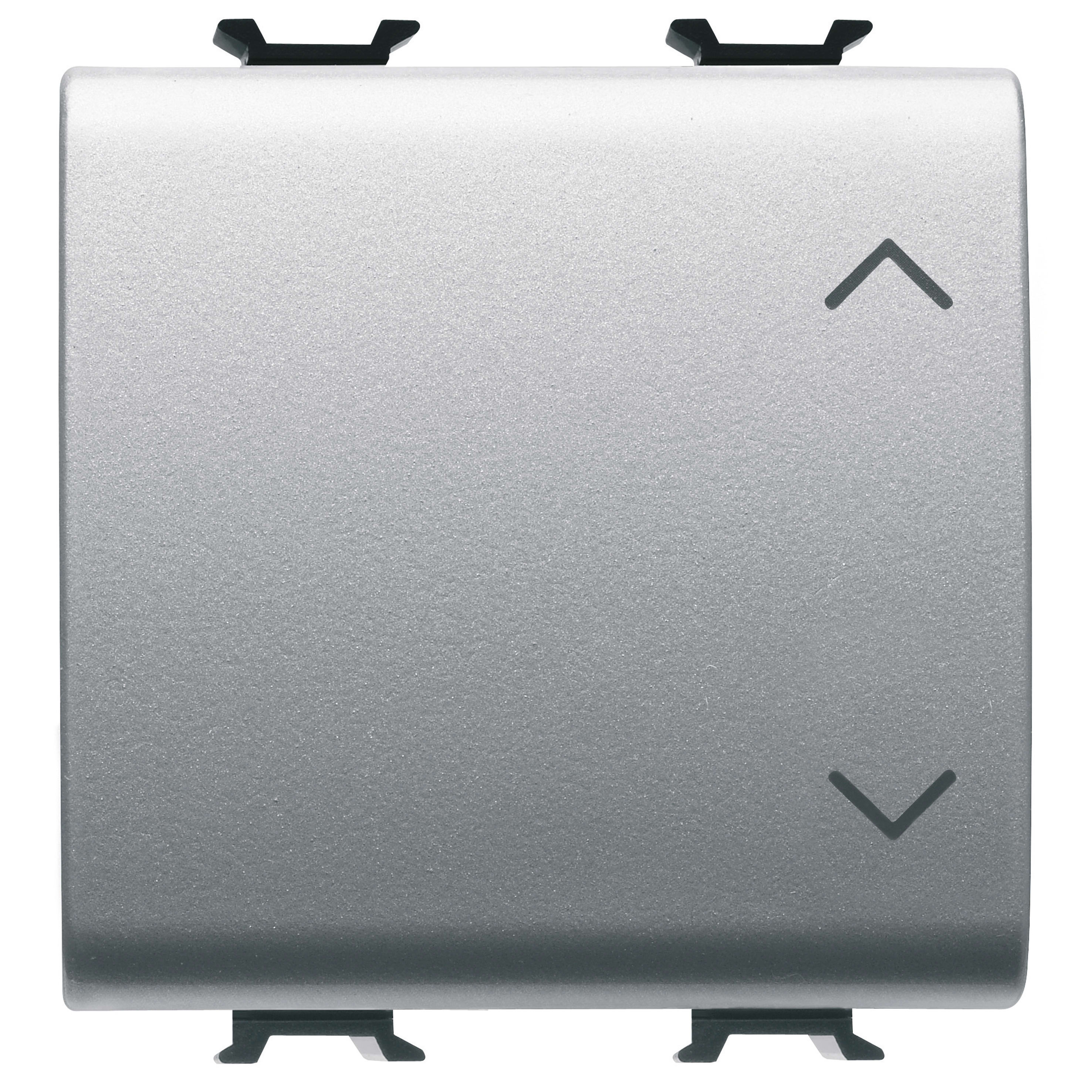 GEWISS - GEWGW14123 COMMUTATORE UNIPOLARE 250V ac - 10AX - NEUTRO - SIMBOLO SU-GIU' - 2 MODULI - TITANIO - CHORUSMART