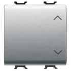 GEWISS - GEWGW14123 COMMUTATORE UNIPOLARE 250V ac - 10AX - NEUTRO - SIMBOLO SU-GIU' - 2 MODULI - TITANIO - CHORUSMART