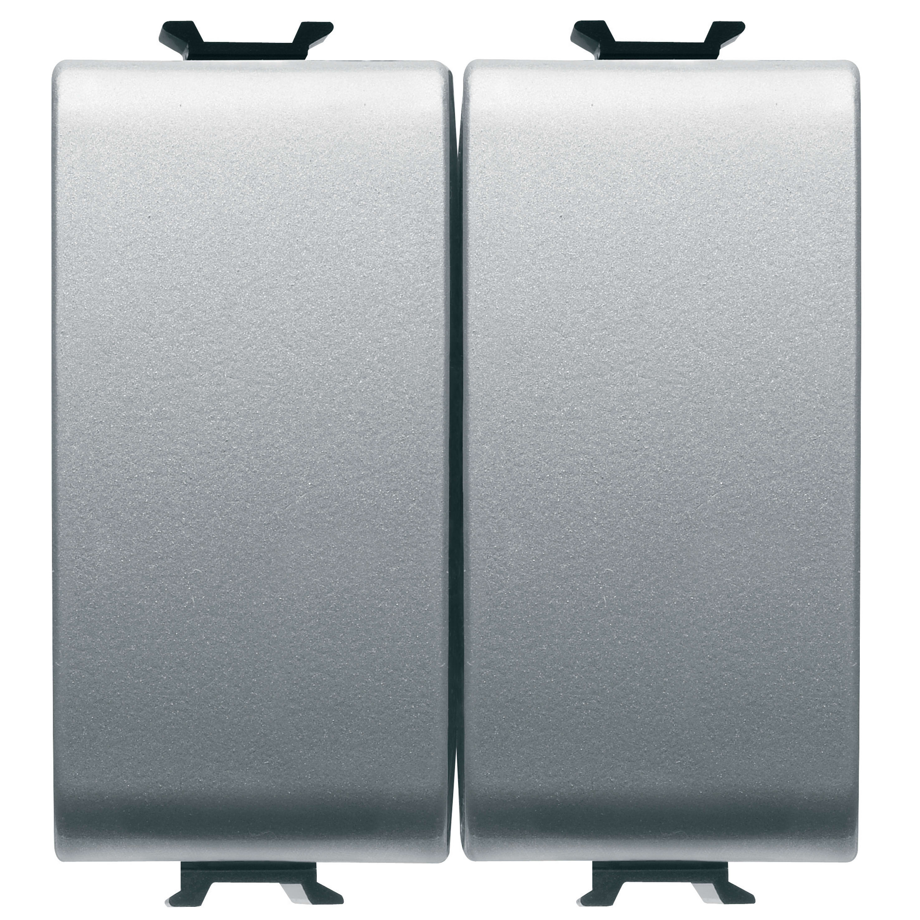 GEWISS - GEWGW14159F DEVIATORE+PULSANTE - 250V ac - MORSETTI CABLAGGIO RAPIDO - UNIPOLARE 16AX / UNIPOLARE NA 16A - TASTO NEUTRO - 2 MODULI - TITANIO - CHORUSMART