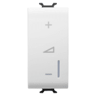 GEWISS - GEWGW10572AAB REGOLATORE ELETTRONICO UNIVERSALE - A PULSANTE - 230V ac 50/60Hz - 1 MODULO - BIANCO LUCIDO - ANTIBATTERICO - CHORUSMART