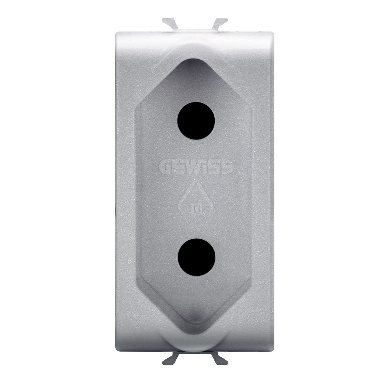 GEWISS - GEWGW14282 PRESA 1M 2P 10A STD.ISRAELIANO TITANIO