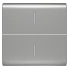 GEWISS - GEWGW14558S TASTO INTERC.2 DIFFUSORI 2M TITANIO