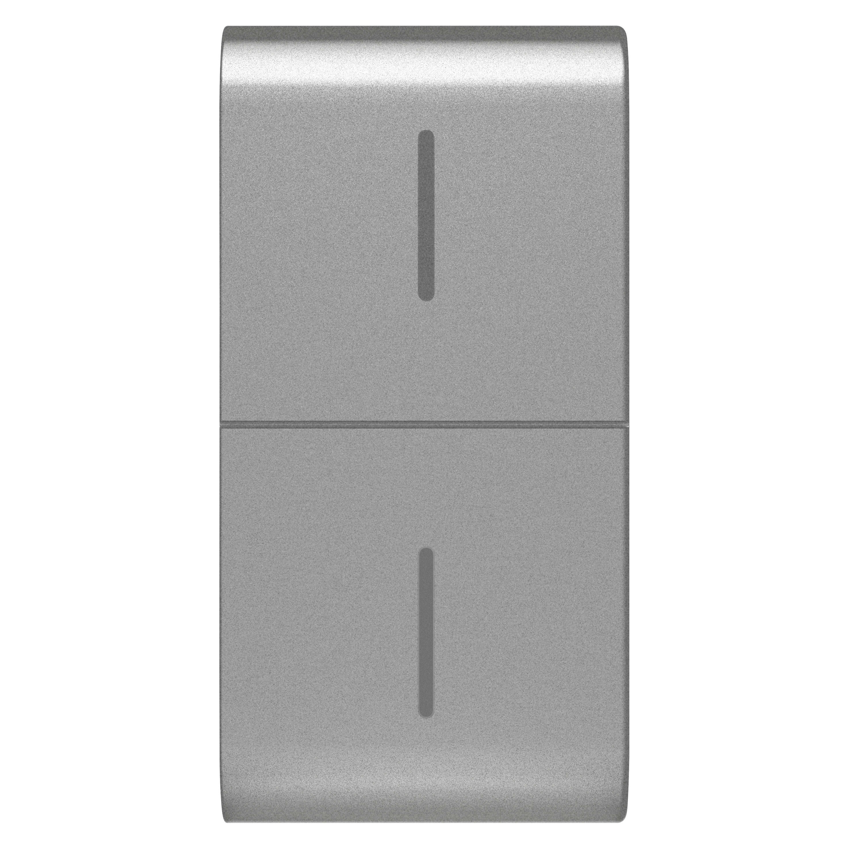 GEWISS - GEWGW14819 TASTO INTERCAMBIABILE PER PULSANTIERA CONNESSA ECO - 1 MODULO - TITANIO - CHORUSMART