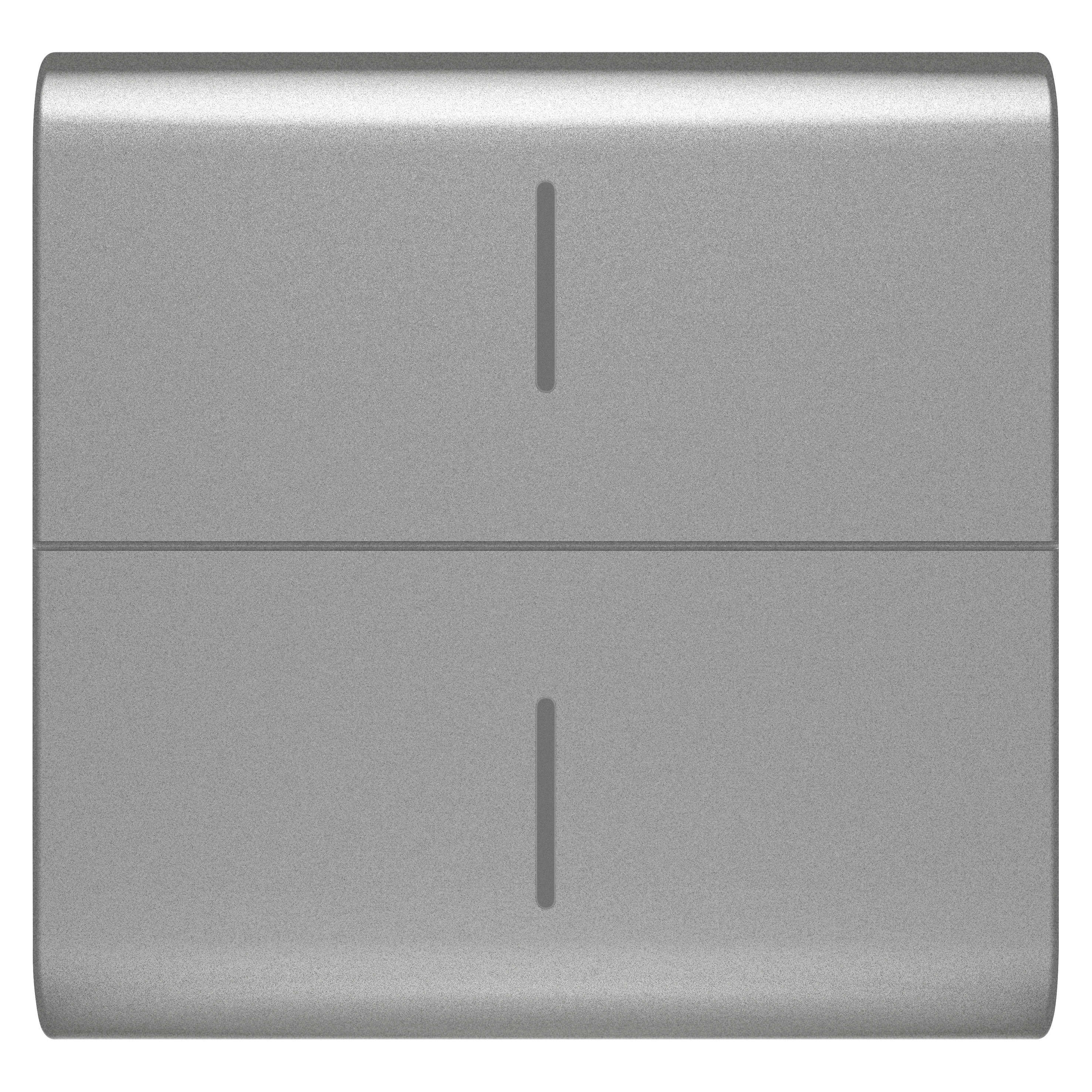 GEWISS - GEWGW14820 TASTO INTERCAMBIABILE PER PULSANTIERA CONNESSA ECO - 2 MODULI - TITANIO - CHORUSMART