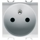 GEWISS - GEWGW15247 PRESA STANDARD FRANCESE 250V ac - 2P+T 16A - 2 MODULI - BIANCO SATINATO - CHORUSMART