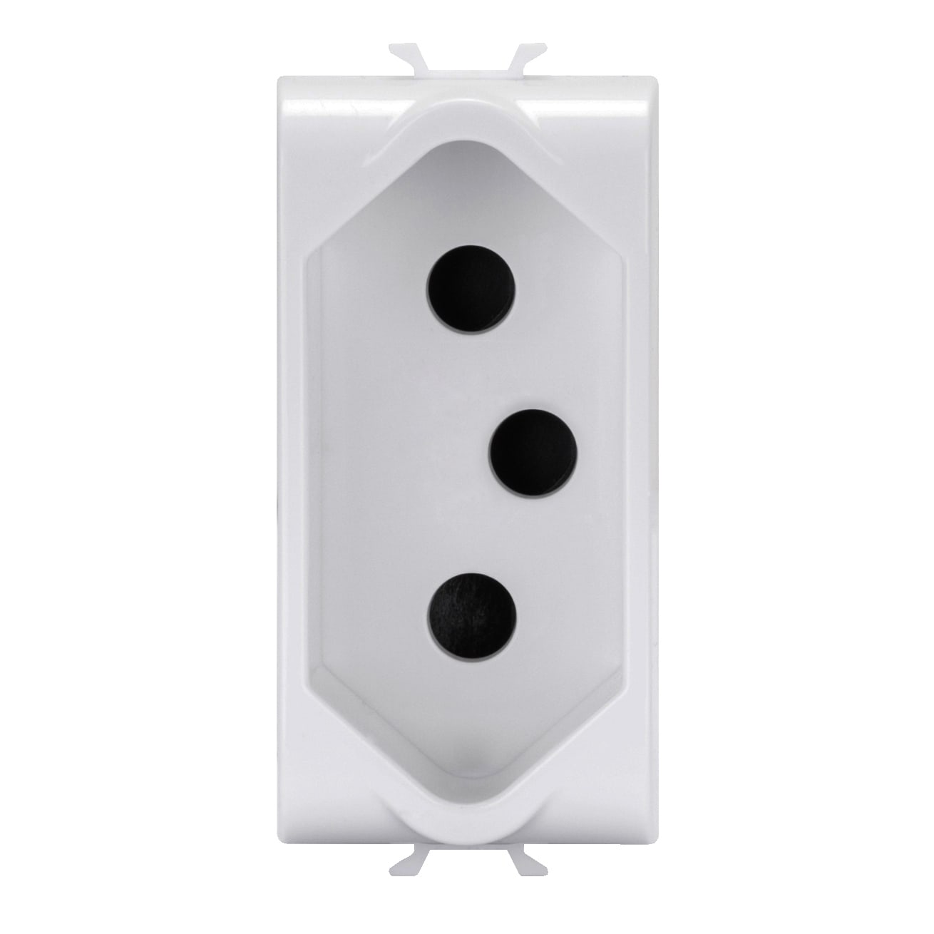 GEWISS - GEWGW15299 PRESA STANDARD SUDAFRICANO - 250V ac - 2P+T 16A - 1 MODULO - BIANCO SATINATO - CHORUSMART