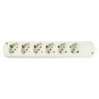 LE PROLUNGHE SAS PRG256 CABLY UNIV. 6U S/INT 10/16A + SCHUKO BN