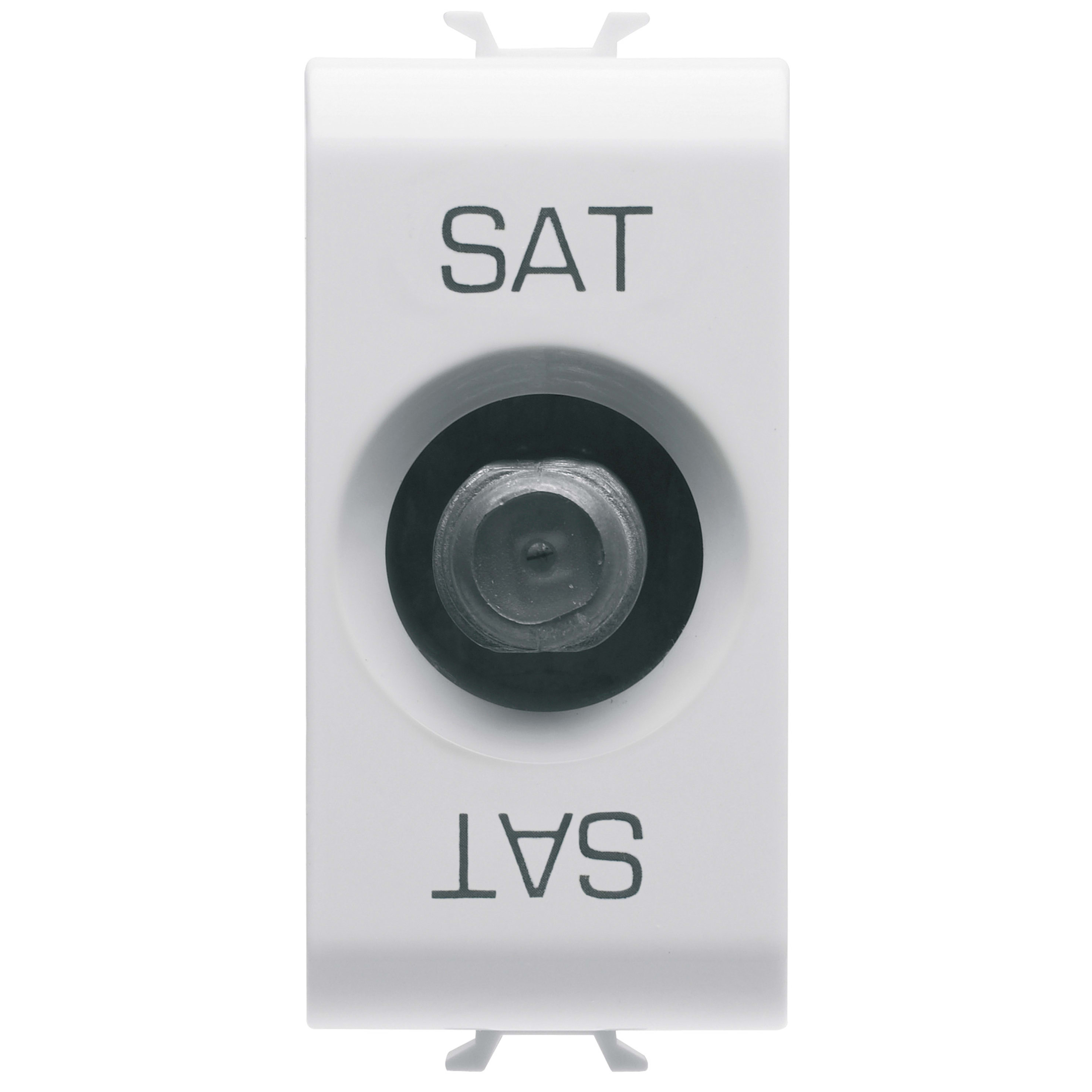 GEWISS - GEWGW15372 PRESA TV/SAT SCHERMATURA CLASSE A - CONNETTORE F FEMMINA - PASSANTE 5 dB - 1 MODULO - BIANCO SATINATO - CHORUSMART