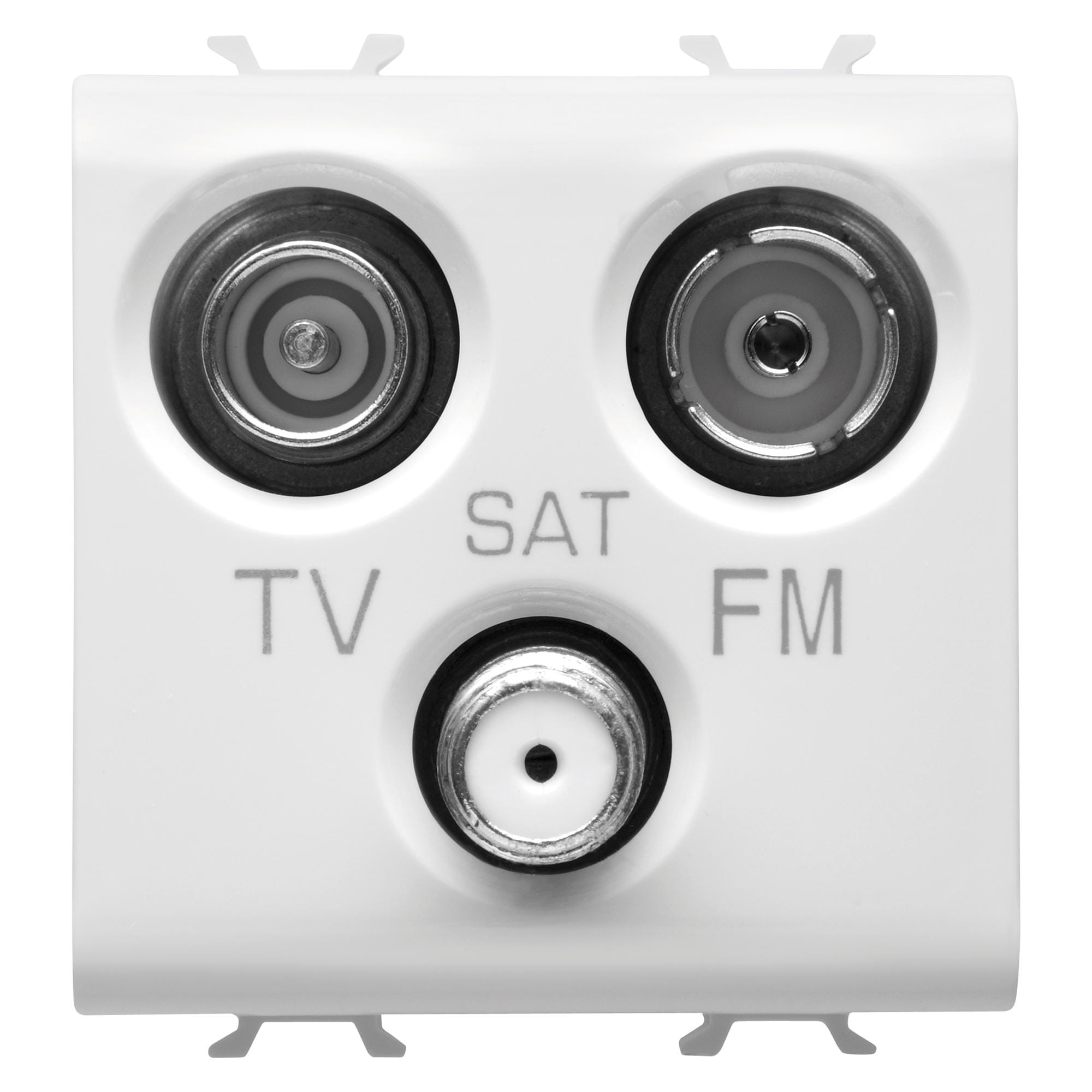 GEWISS - GEWGW15382 PRESA TV-FM-SAT - DIRETTA - 2 MODULI - BIANCO SATINATO - CHORUSMART