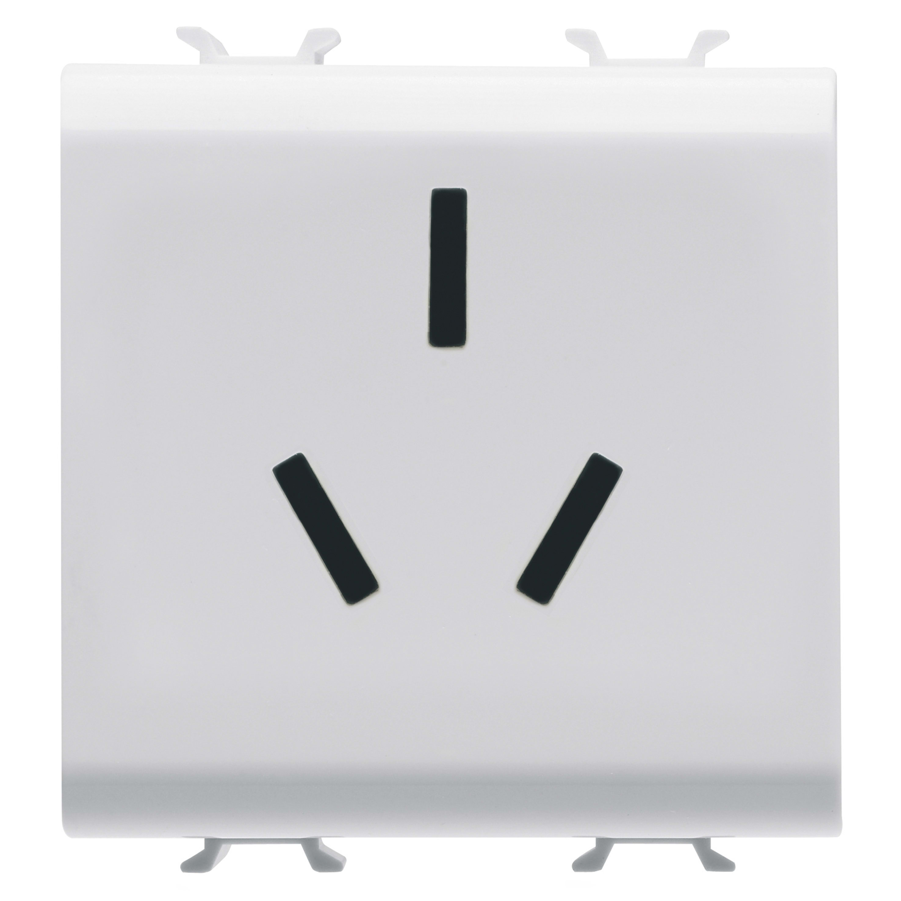 GEWISS - GEWGW15392 PRESA STDANDAD CINESE - 250 V ac - 2P+T 16 A - 2 MODULI - BIANCO SATINATO - CHORUSMART