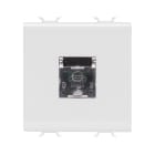 GEWISS - GEWGW15409 PRESA TELEFONICA STANDARD INTERNAZIONALE - RJ11 - MORSETTI A VITE - 2 MODULI - BIANCO SATINATO - CHORUSMART