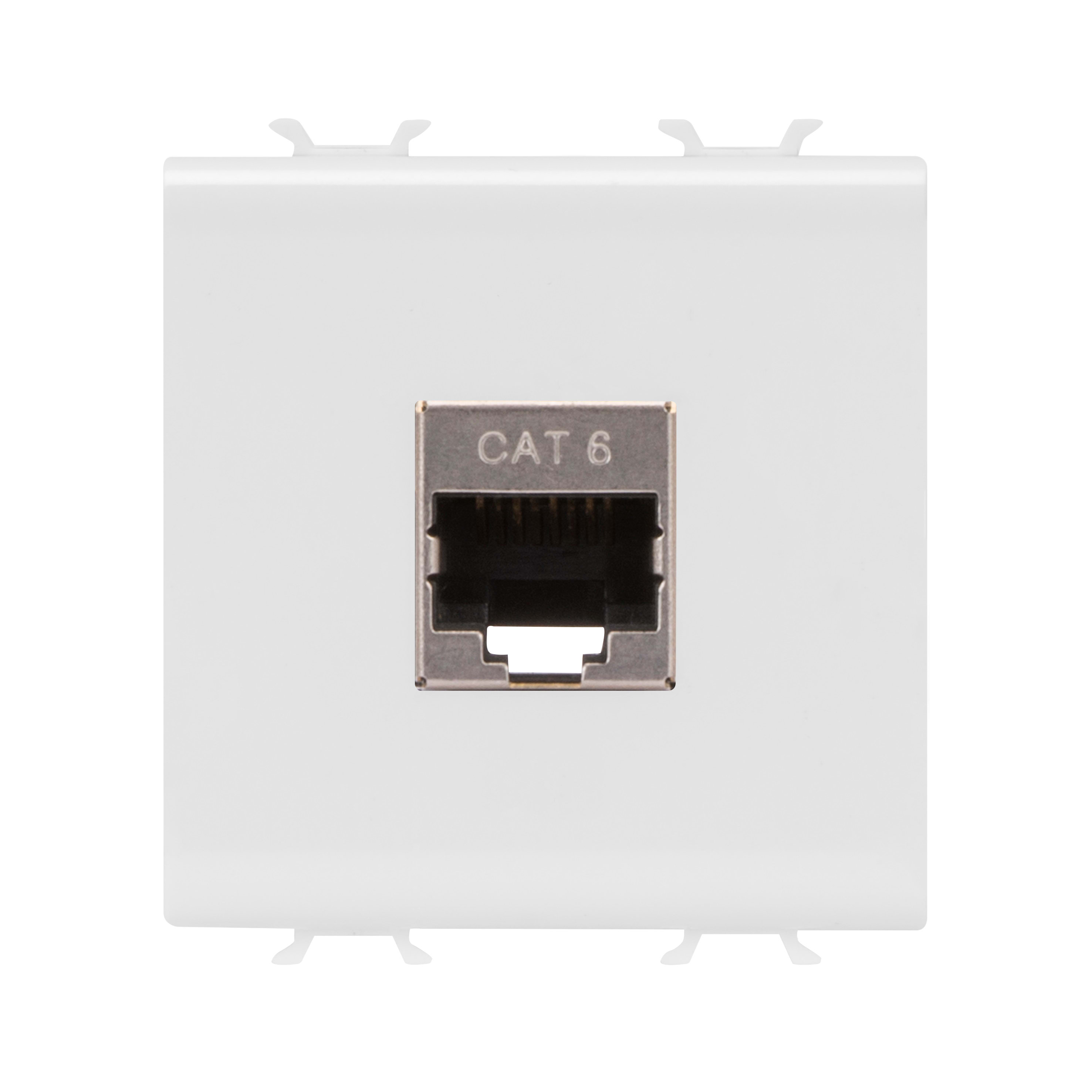GEWISS - GEWGW15437 PRESA RJ45 - CATEGORIA 6 - FTP - 2 MODULI - BIANCO SATINATO - CHORUSMART