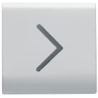 GEWISS - GEWGW15546 TASTO INTERCAMBIABILE - 22X22mm - FRECCIA ORIZZONTALE - BIANCO SATINATO - CHORUSMART