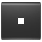 GEWISS - GEWGW12552S TASTO INTERCAMBIABILE PER COMANDI ASSIALI - DA COMPLETARE CON LENTE - 2 MODULI - NERO SATINATO - CHORUSMART