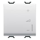 GEWISS - GEWGW15573A REGOLATORE ELETTRONICO UNIVERSALE - A PULSANTE - 230V ac 50/60Hz - 2 MODULI - BIANCO SATINATO - CHORUSMART