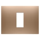 GEWISS - GEWGW16001CS PLACCA EGO - IN TECNOPOLIMERO VERNICIATO - 1 POSTO - RAME CHIARO - CHORUSMART