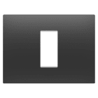 GEWISS - GEWGW16001DB PLACCA EGO - IN TECNOPOLIMERO - 1 POSTO - NERO SATINATO - CHORUSMART