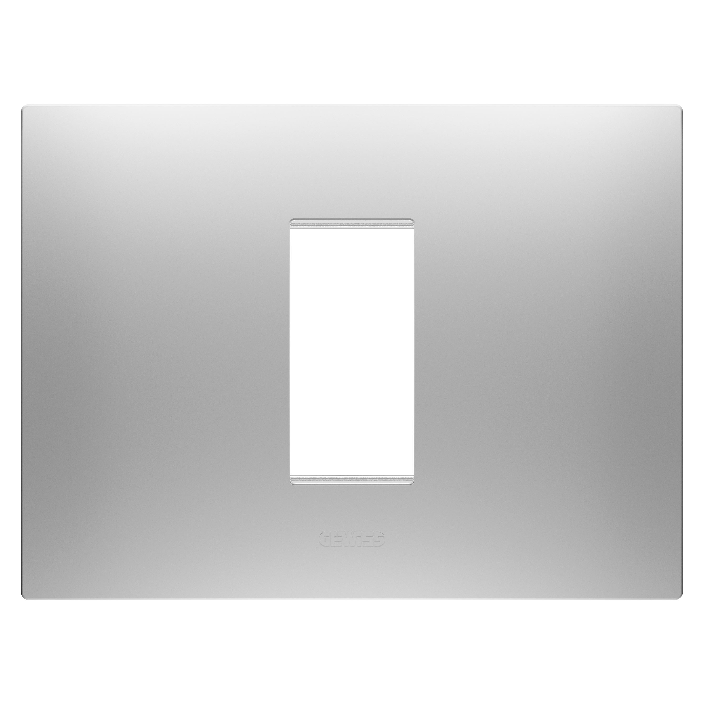 GEWISS - GEWGW16001GR PLACCA EGO - IN TECNOPOLIMERO VERNICIATO - 1 POSTO - MAGNETIC GRAY - CHORUSMART