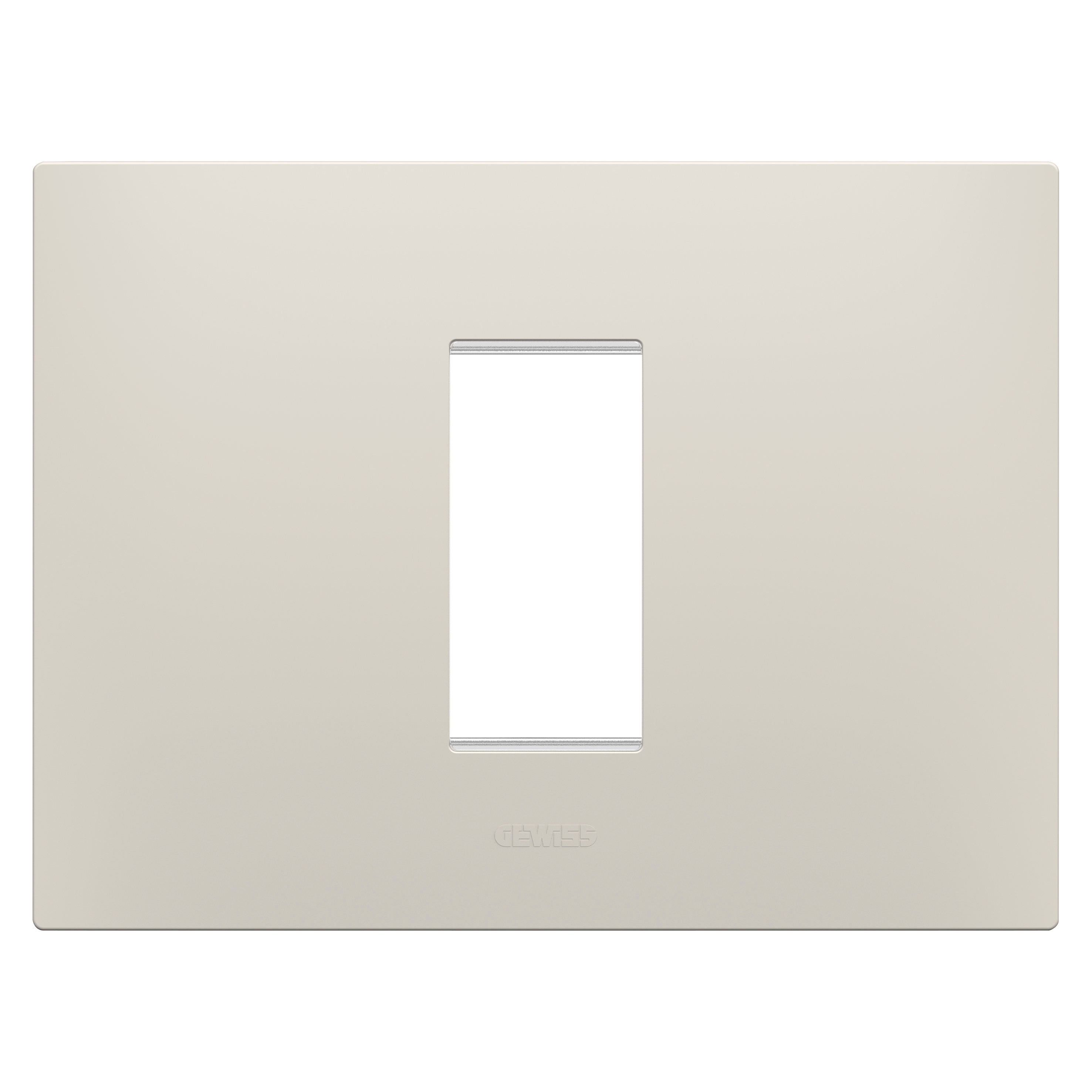 GEWISS - GEWGW16001NB PLACCA EGO - IN TECNOPOLIMERO - 1 POSTO - NATURAL BEIGE - CHORUSMART