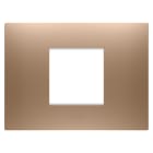 GEWISS - GEWGW16002CS PLACCA EGO - IN TECNOPOLIMERO VERNICIATO - 2 POSTI - RAME CHIARO - CHORUSMART