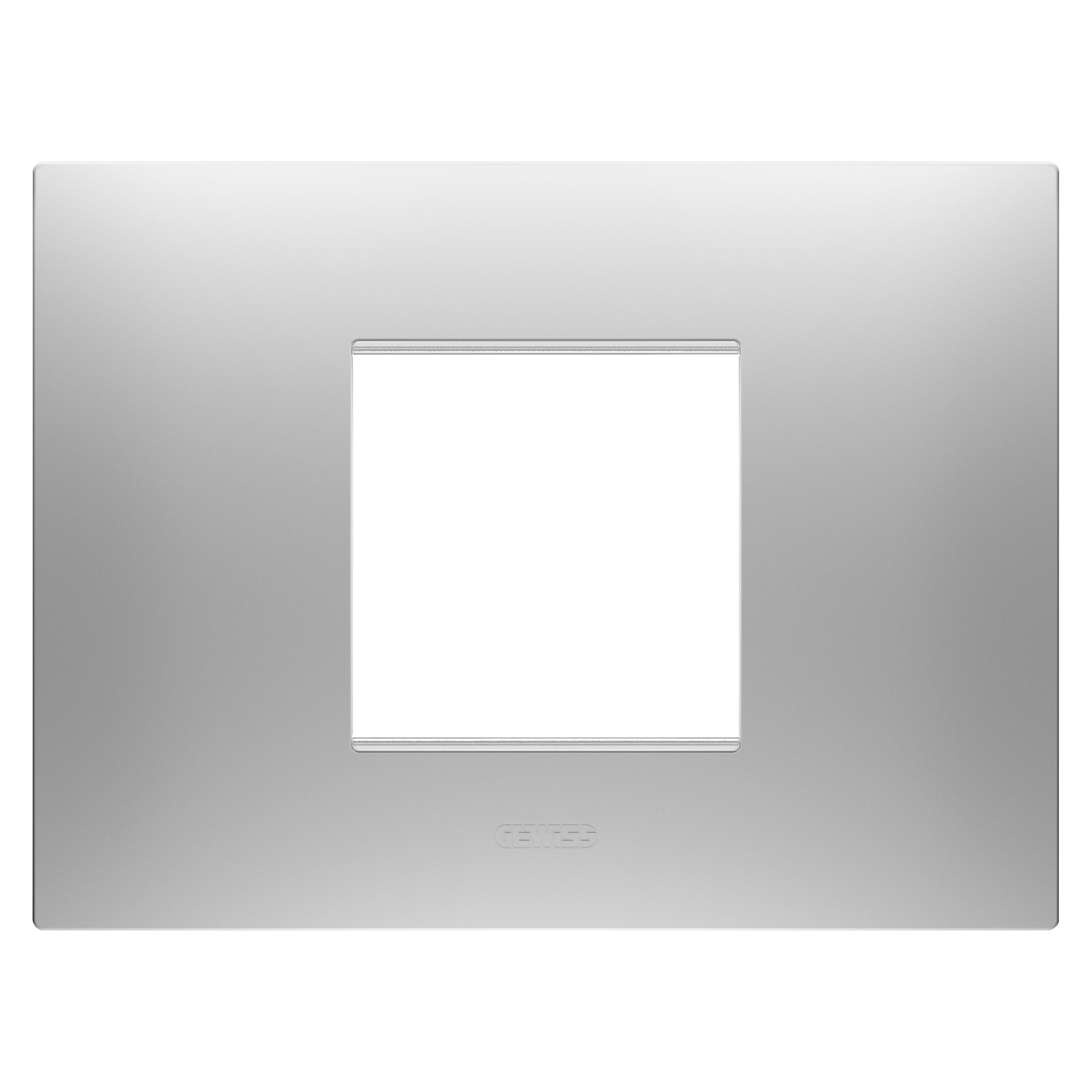 GEWISS - GEWGW16002GR PLACCA EGO - IN TECNOPOLIMERO VERNICIATO - 2 POSTI - MAGNETIC GRAY - CHORUSMART