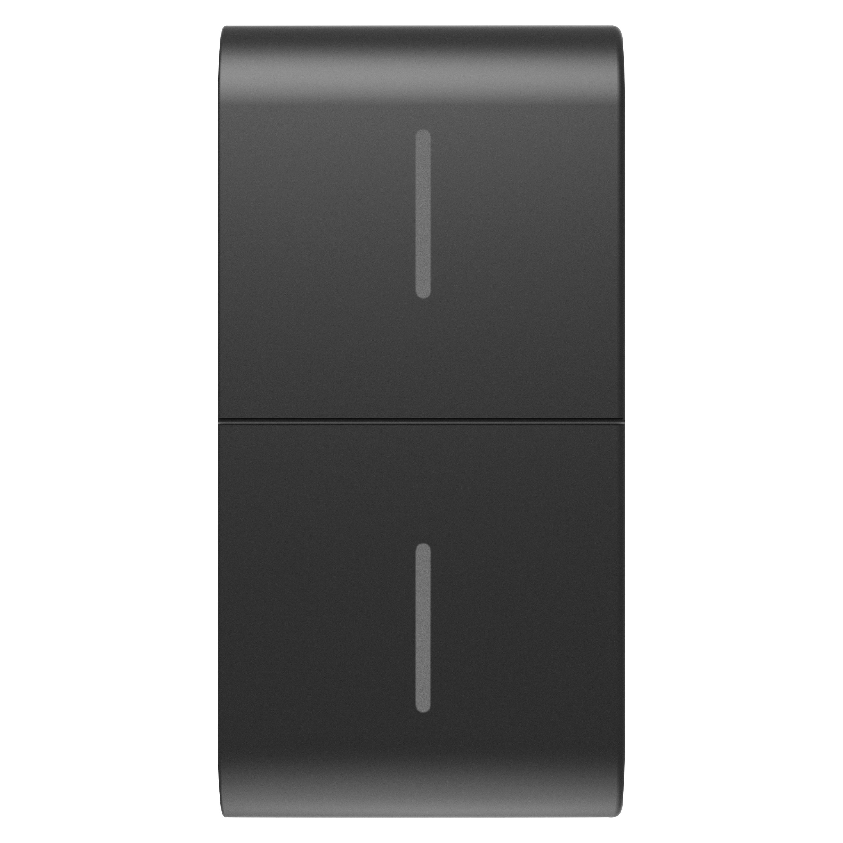 GEWISS - GEWGW12819 TASTO INTERCAMBIABILE PER PULSANTIERA CONNESSA ECO - 1 MODULO - NERO SATINATO - CHORUSMART