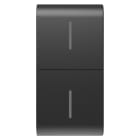 GEWISS - GEWGW12819 TASTO INTERCAMBIABILE PER PULSANTIERA CONNESSA ECO - 1 MODULO - NERO SATINATO - CHORUSMART