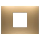 GEWISS - GEWGW16002SG PLACCA EGO - IN TECNOPOLIMERO VERNICIATO - 2 POSTI - ORO - CHORUSMART