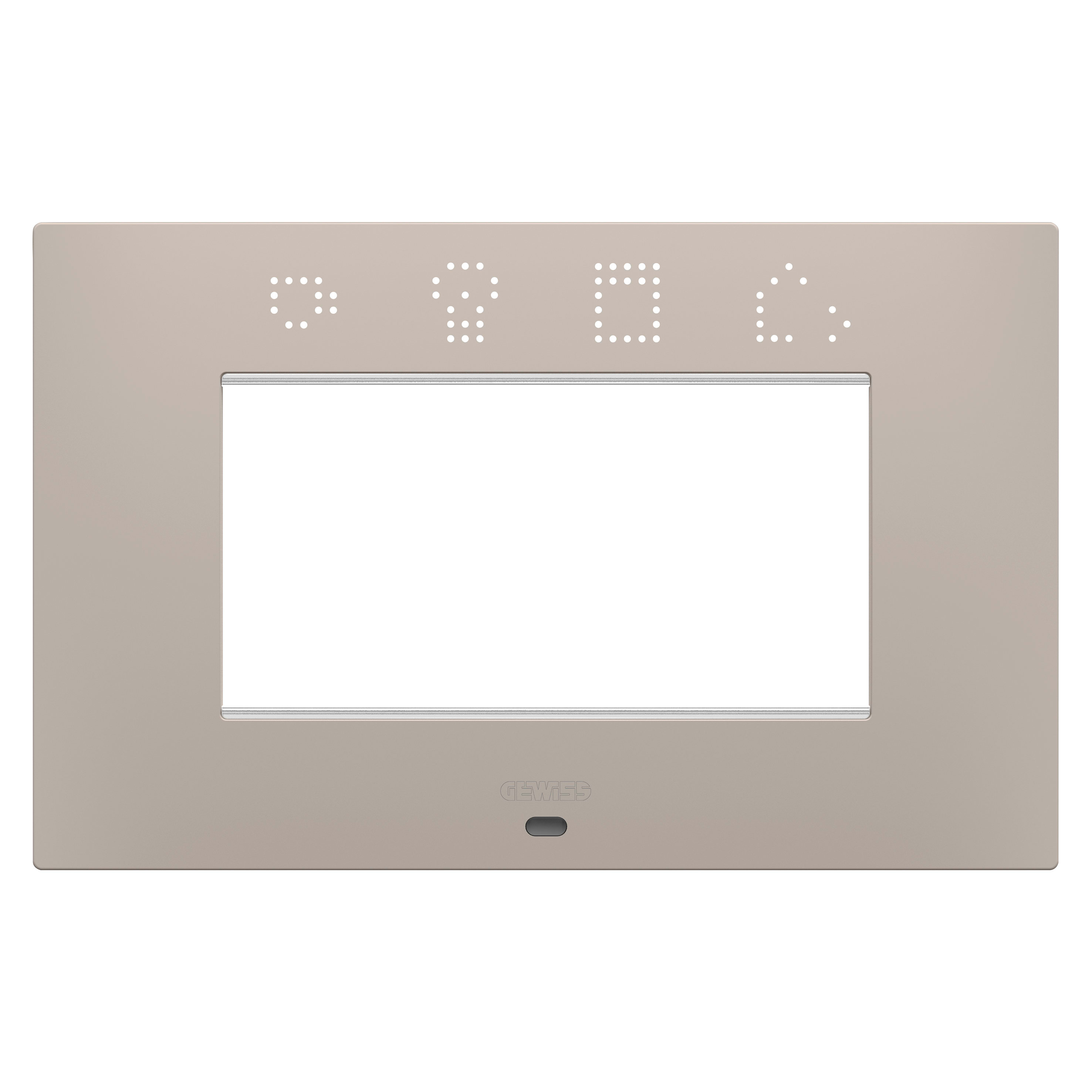GEWISS - GEWGW16004SDS PLACCA EGO SMART - IN TECNOPOLIMERO VERNICIATO - 4 POSTI - DARK SAND - CHORUSMART