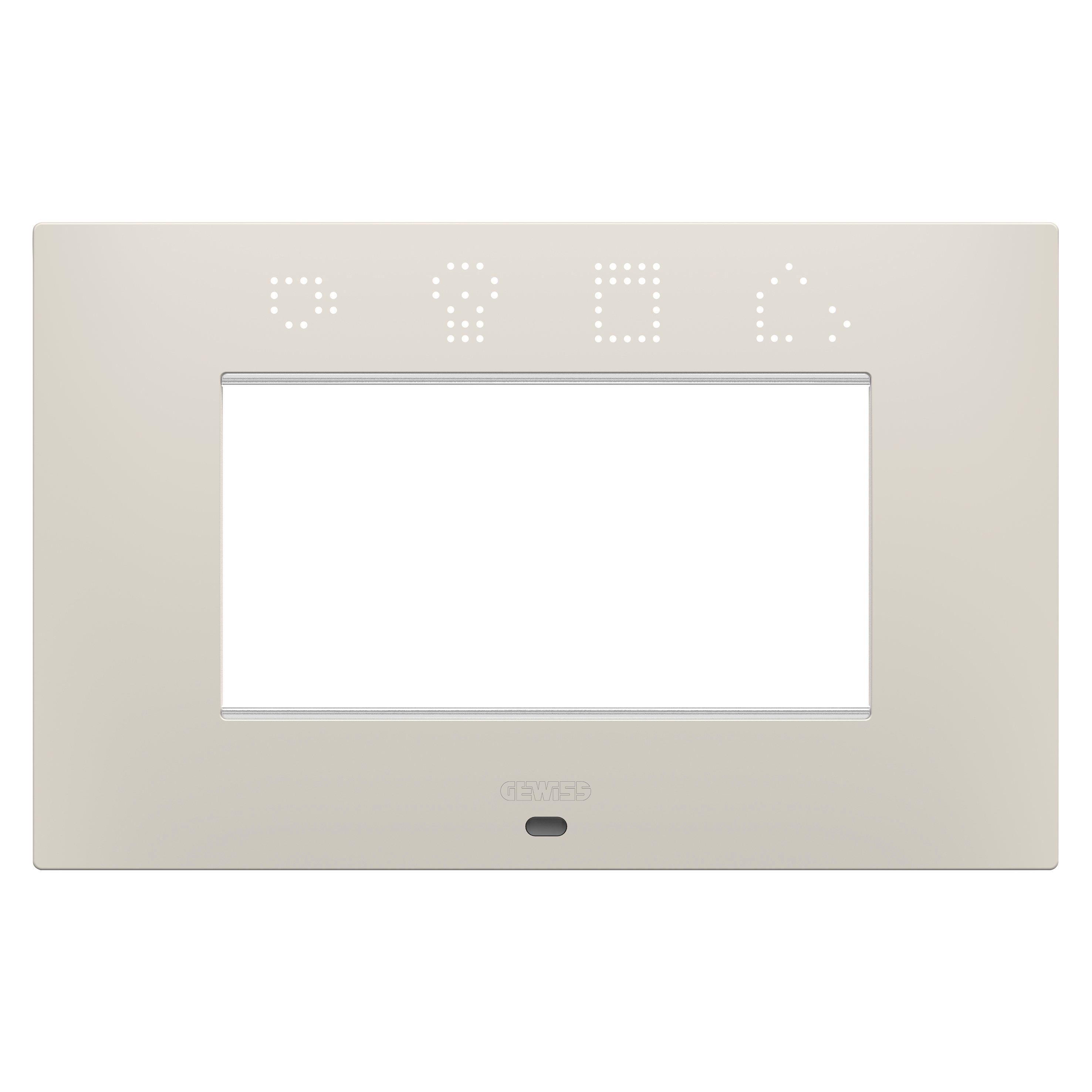 GEWISS - GEWGW16004SNB PLACCA EGO SMART - IN TECNOPOLIMERO VERNICIATO - 4 POSTI - NATURAL BEIGE - CHORUSMART