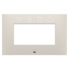 GEWISS - GEWGW16004SNB PLACCA EGO SMART - IN TECNOPOLIMERO VERNICIATO - 4 POSTI - NATURAL BEIGE - CHORUSMART