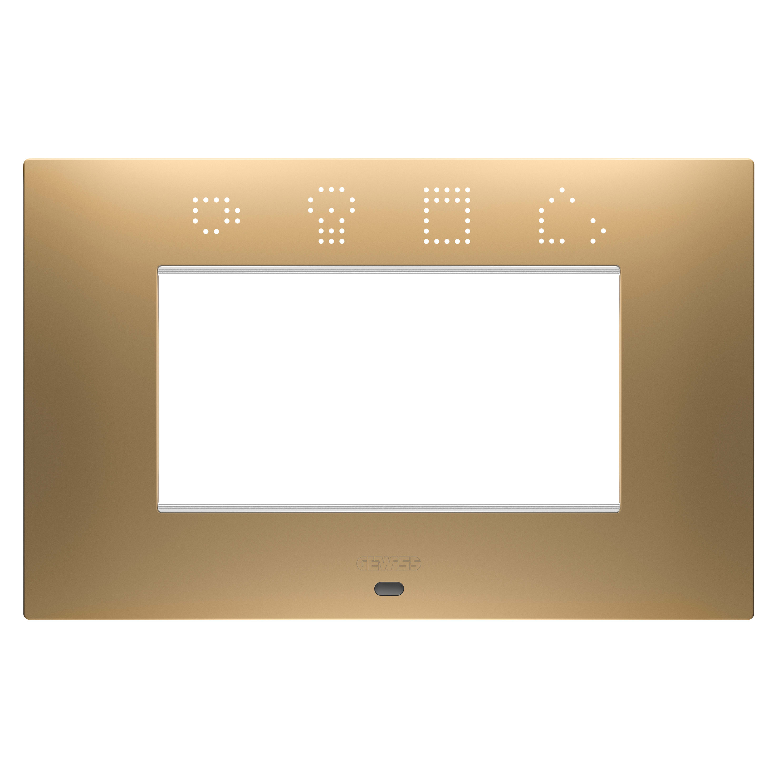 GEWISS - GEWGW16004SSG PLACCA EGO SMART 4M ORO