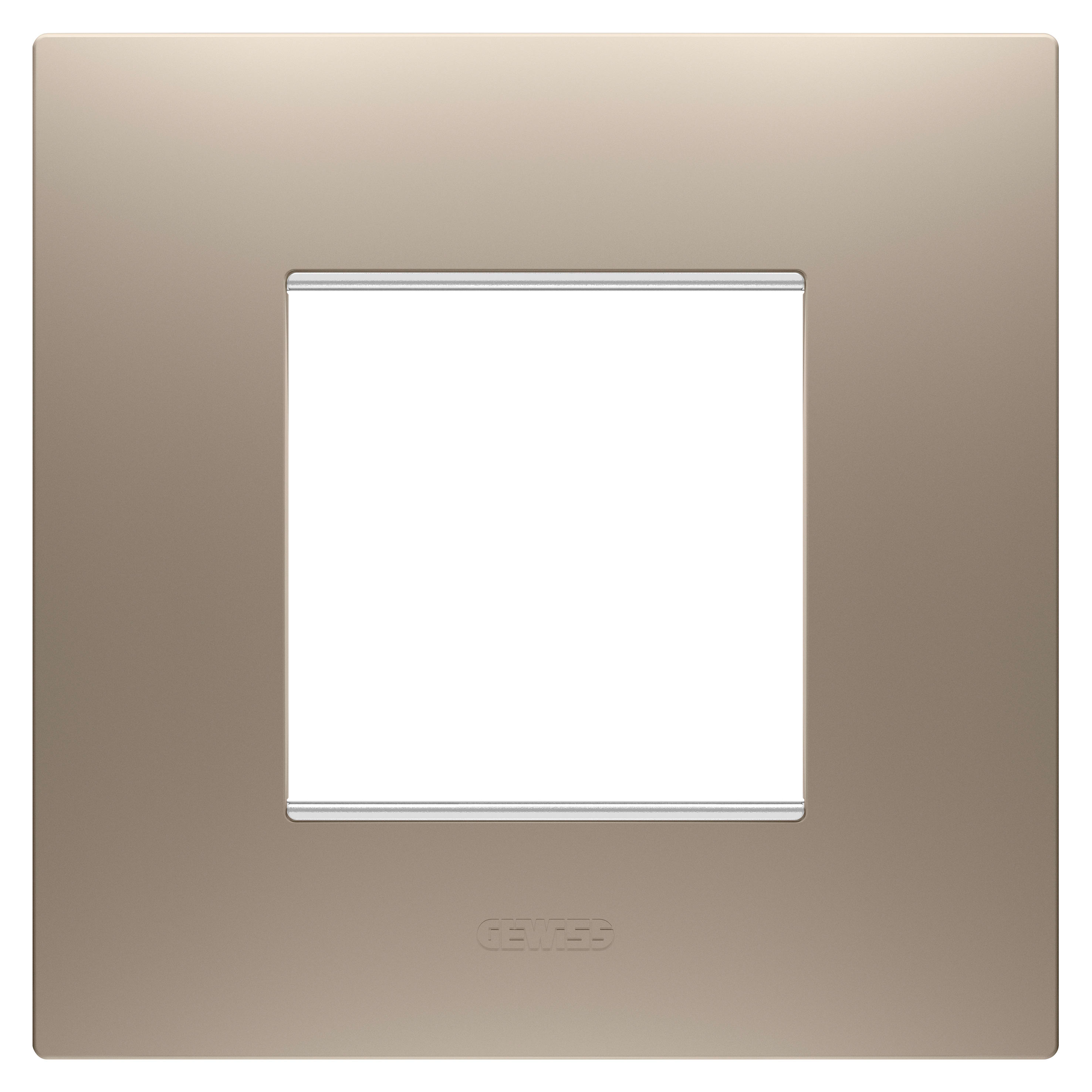 GEWISS - GEWGW16022BR PLACCA EGO INT.2M BRONZO CHIARO