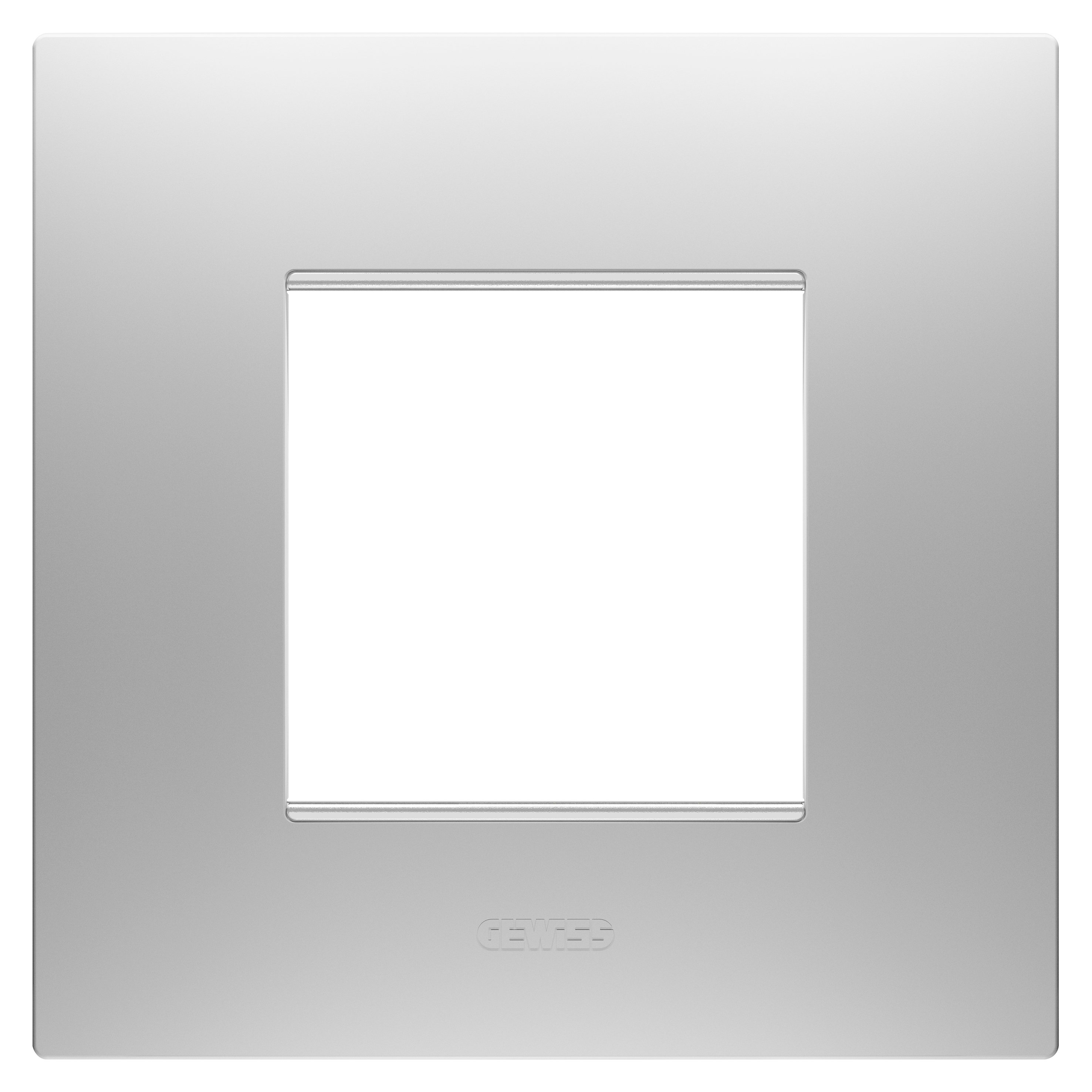 GEWISS - GEWGW16022GR PLACCA EGO INTERNATIONAL - IN TECNOPOLIMERO VERNICIATO - 2 POSTI - MAGNETIC GRAY - CHORUSMART