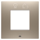 GEWISS - GEWGW16022SBR PLACCA EGO SMART INT 2M BRONZO CHIARO