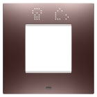 GEWISS - GEWGW16022SCP PLACCA EGO SMART INTERNATIONAL - IN TECNOPOLIMERO VERNICIATO - 2 POSTI - RAME - CHORUSMART