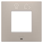 GEWISS - GEWGW16022SDS PLACCA EGO SMART INTERNATIONAL - IN TECNOPOLIMERO VERNICIATO - 2 POSTI - DARK SAND - CHORUSMART