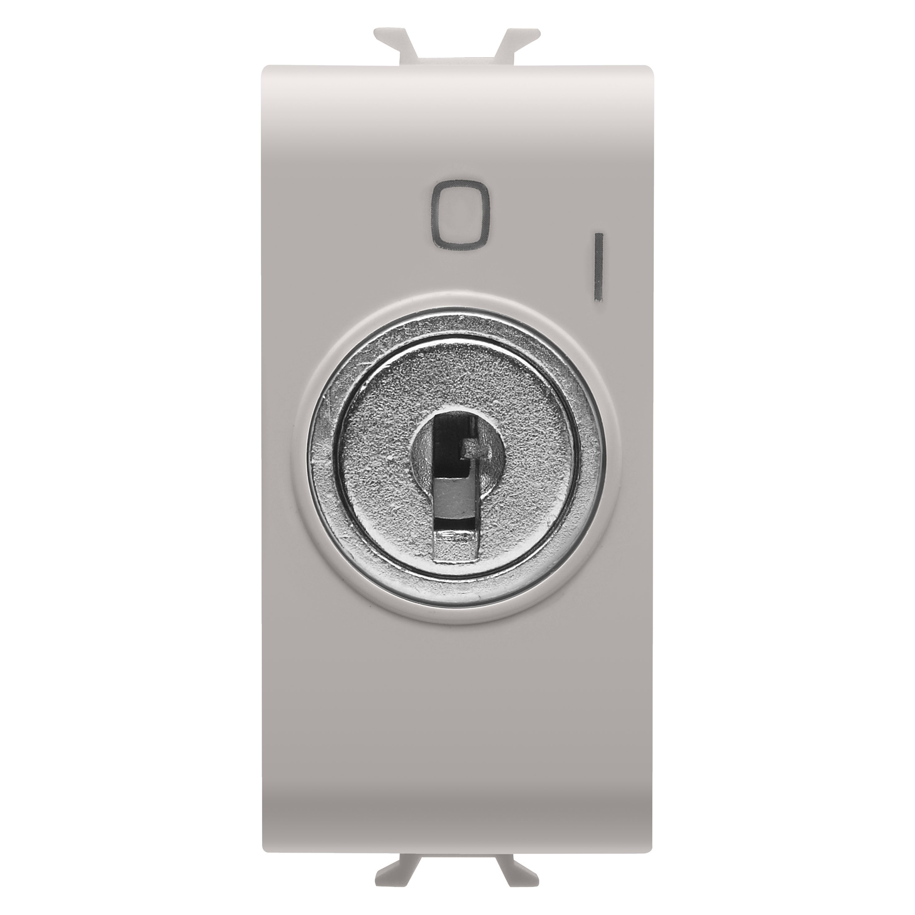 GEWISS - GEWGW13006 INTERRUTTORE BIPOLARE 250V ac - 10AX CON CHIAVE - SIMBOLO 0/1 - 1 MODULO - NATURAL BEIGE SATINATO - CHORUSMART