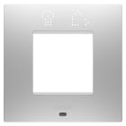 GEWISS - GEWGW16022SGR PLACCA EGO SMART INT 2M MAGNETIC GRAY