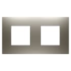 GEWISS - GEWGW16023ST PLACCA EGO INT.2+2M O ACCIAIO