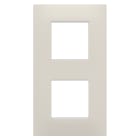 GEWISS - GEWGW16024NB PLACCA EGO INTERNATIONAL - IN TECNOPOLIMERO - 2+2 POSTI VERTICALE - NATURAL BEIGE - CHORUSMART