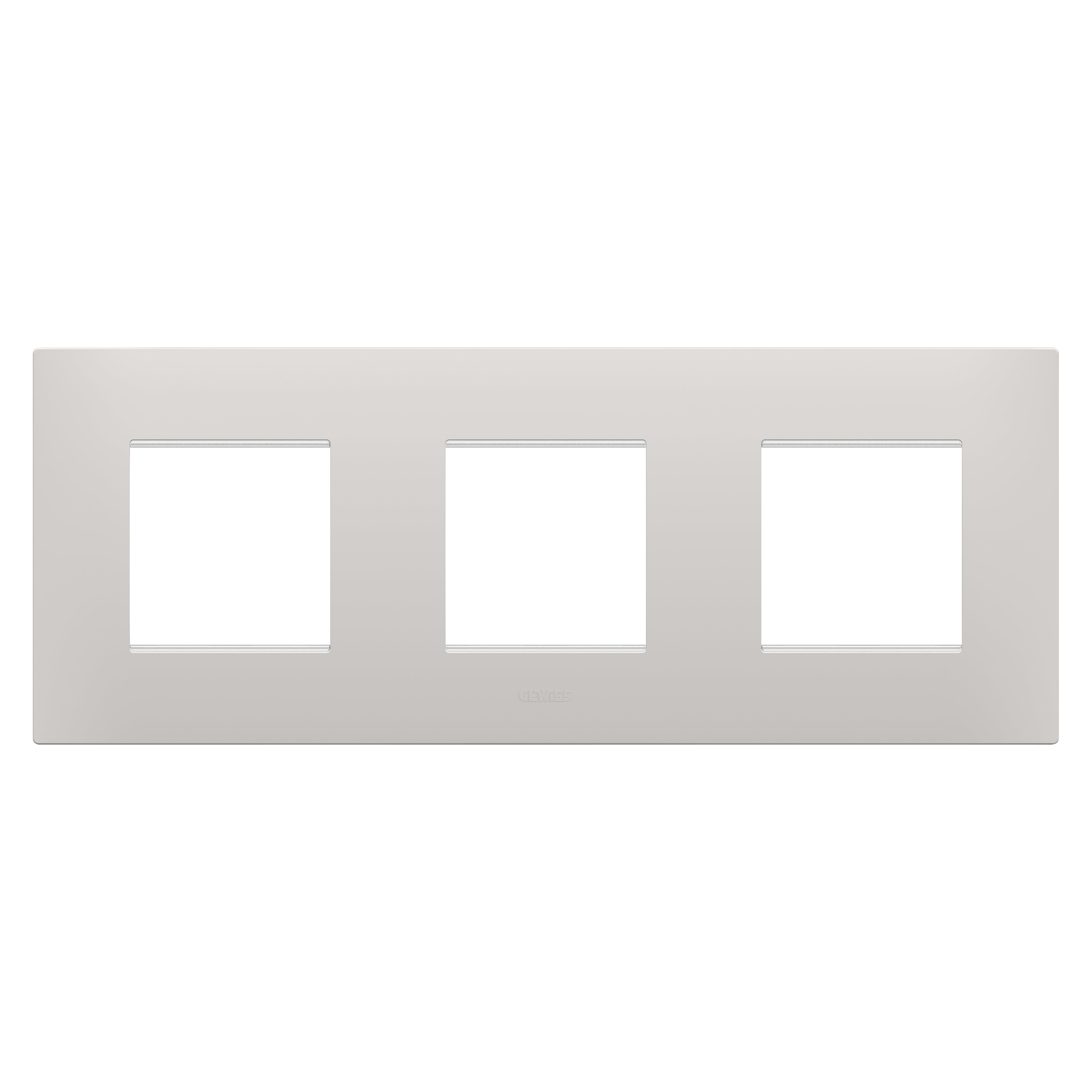 GEWISS - GEWGW16026CY PLACCA EGO INTERNATIONAL - IN TECNOPOLIMERO - 2+2+2 POSTI ORIZZONTALE - ARGILLA - CHORUSMART