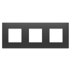 GEWISS - GEWGW16026DB PLACCA EGO INT.2+2+2M O NERO SATINATO